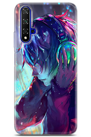 Huawei Nova 5t uyumlu Girls 8 HD Baskı Müzik Benim Dünyam