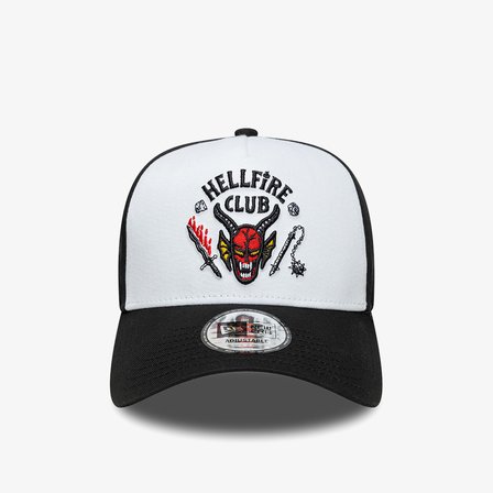 New Era Stranger Things Hellfire Club 9Forty E-Frame Unisex Siyah/Beyaz Şapka