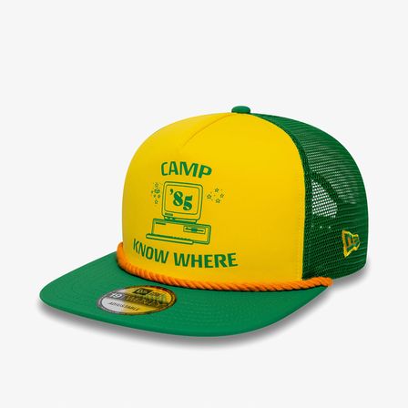 New Era Stranger Things 19Twenty Trucker Snapback Unisex Yeşil/Sarı Şapka