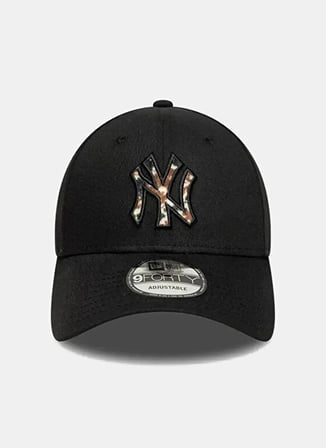 New Era 60844109 FAUX PONY INFILL 9FORTY Siyah Logo Baskılı Unisex Şapka
