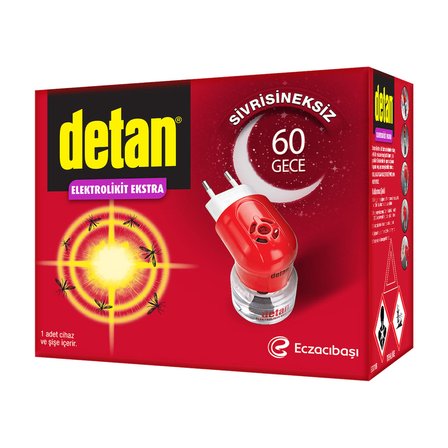 Detan 60 Gece Elektrolikit Ekstra Cihaz + Yedek