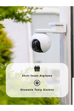 Hb8 2k⁺ Akıllı Pille Çalışan Yatay Ve Dikey Hareketli Wi-fi Kamera | Fynix Teknoloji