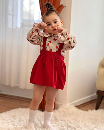 Çiçekli Jile gabardin Gomlek Terrycoton