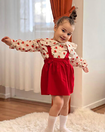 Çiçekli Jile gabardin Gomlek Terrycoton