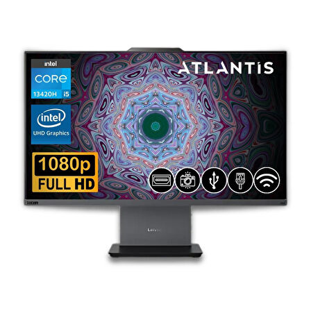 Lenovo ThinkCentre Neo 50a 24 Gen 5  i5-13420H 40GB  256GB M.2 SSD 12SC000YTR ATL12 23.8"Fdos All In One Bilgisayar