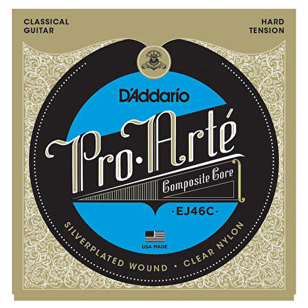 D'Addario EJ46C Pro-Arte Composite, Hard Tension Takım Tel Klasik Gitar Teli