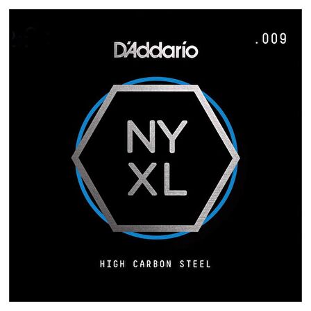 Daddario High Carbon Steel Single String Tek Tel 009 - NYS009 Elektro ve Akustik Gitar Tek Tel