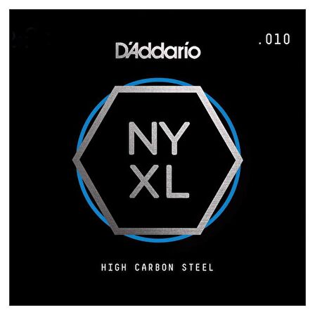 DAddario NYXL High Carbon Steel Singles  NYS010 Elektro Gitar Tek Tel (E-Mi)