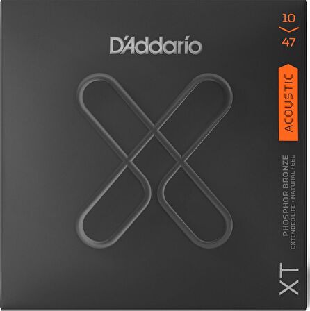 DAddario XTAPB1047 XT Extra Light Bronze Acoustic Guitar Strings Takım Tel Akustik Gitar Teli 10-47