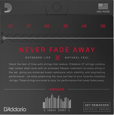 D'Addario XTAPB1356 Medium Set Akustik Gitar Teli 13-56