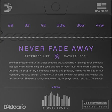 D'Addario XTC44 Extra Hard Tension Set Klasik Gitar Teli