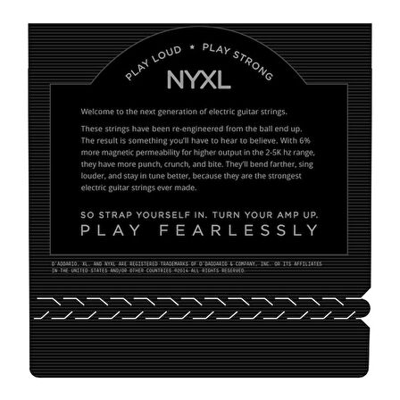 D'Addario NYXL0942 Nickel Wound, Super Light, 09-42 Takım Tel Elektro Gitar Teli 009-42