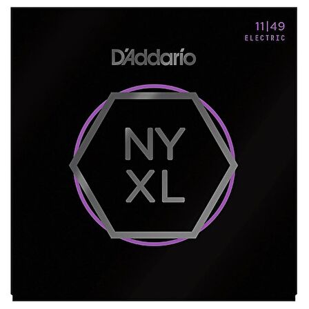 D'Addario NYXL1149 Nickel Wound Electric Guitar Strings, Medium, 11-49 Takım Tel Elektro Gitar Teli 011-49