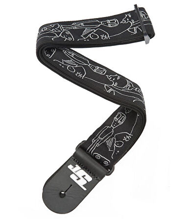 Planet Waves Joe Satriani Silver Sketches 50JS05 Gitar askısı