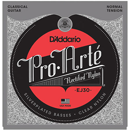 D'Addario EJ30 Pro-Arté Rectified Trebles, Normal Tension Takım Tel Klasik Gitar Teli
