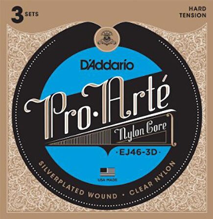 D'Addario EJ46-3D Takım Tel Klasik Gitar Teli (3 Set)