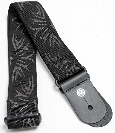Planet Waves The Dark Side Collection Straps 50F078 - Black/Grey tattoo Gitar Askısı