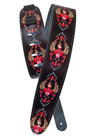 Planet Waves Al McWhite Surf Collection 25LS03 - Rad Heart Gitar Askısı