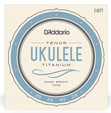 DAddario EJ87T Titanium Tenor Ukulele Strings Takım Tel Tenor Ukulele Teli