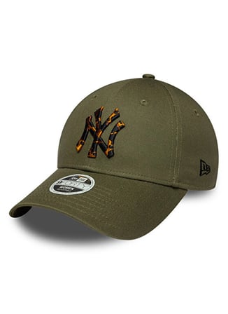New Era 60915987 WMNS TORT INFILL 9FORTY Yeşil Leopar desenli Kadın Şapka