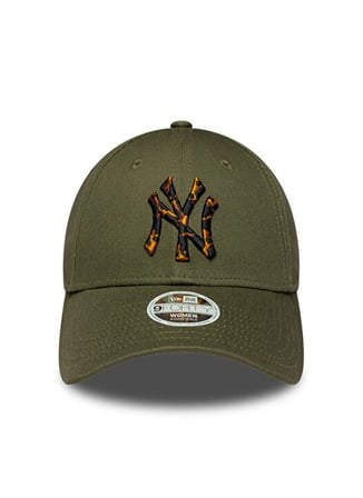 New Era 60915987 WMNS TORT INFILL 9FORTY Yeşil Leopar desenli Kadın Şapka