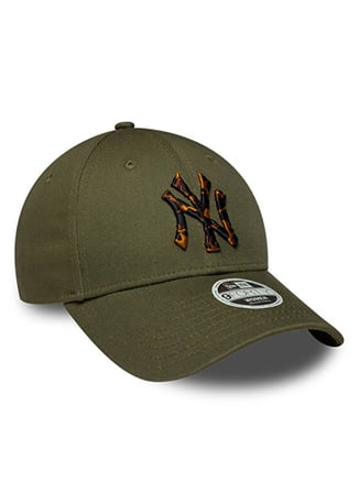 New Era 60915987 WMNS TORT INFILL 9FORTY Yeşil Leopar desenli Kadın Şapka