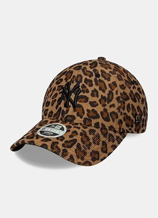 New Era 60915775 WMNS LEOPARD CORD 9FORTY Kahverengi Leopar desenli Kadın Şapka