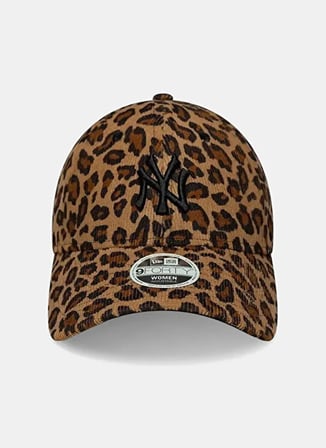 New Era 60915775 WMNS LEOPARD CORD 9FORTY Kahverengi Leopar desenli Kadın Şapka