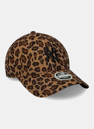New Era 60915775 WMNS LEOPARD CORD 9FORTY Kahverengi Leopar desenli Kadın Şapka