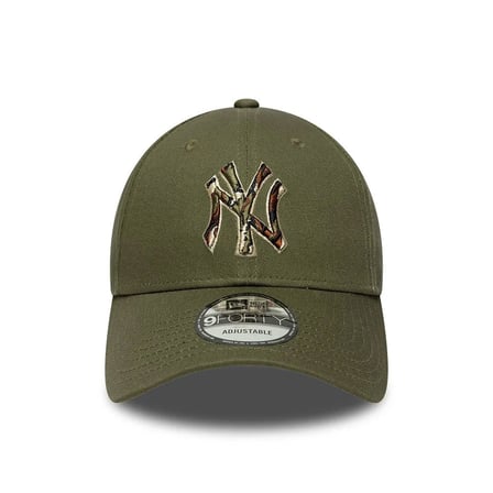 New Era MLB Outline Camo Green 9FORTY Adjustable Şapka 60915748