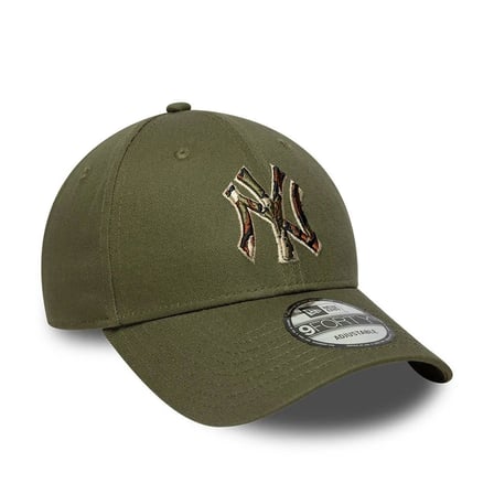 New Era MLB Outline Camo Green 9FORTY Adjustable Şapka 60915748