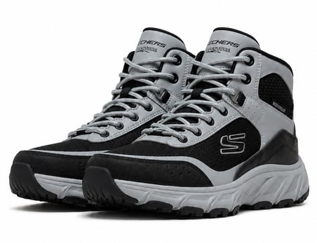 Skechers Hillcrest 2.0 Woodrock Peak 237804-GYBK Water Repellent Outdoor Erkek Bot
