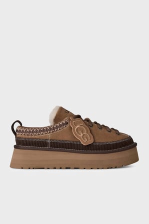 Ugg W Heritage Lace-Up Logolu Süet Bağcıklı Terlik Kadın TERLİK 1180361 TABA