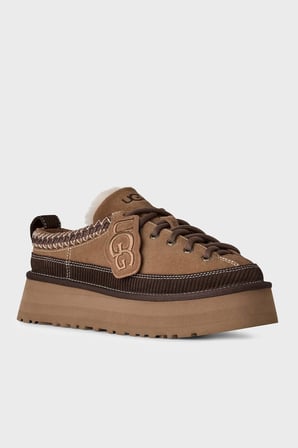 Ugg W Heritage Lace-Up Logolu Süet Bağcıklı Terlik Kadın TERLİK 1180361 TABA