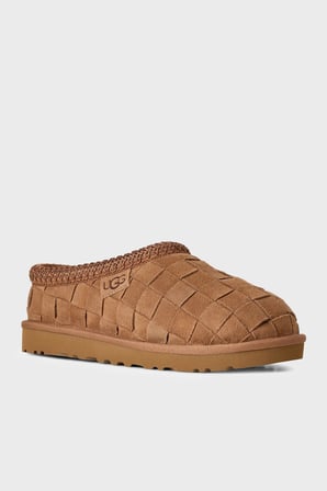 Ugg Logolu Süet Deri Terlik Unisex TERLİK 1186330 TABA