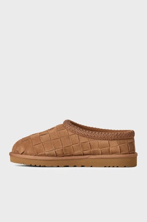 Ugg Logolu Süet Deri Terlik Unisex TERLİK 1186330 TABA