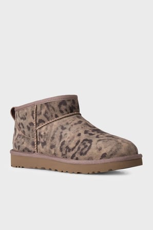 Ugg W Classic Ultra Mini Spotted Benekli Süet Bot Kadın BOT 1180623 LEOPAR
