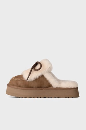 Ugg İçi Kürklü Kalın Tabanlı Süet Terlik Kadın TERLİK 1180360 TABA