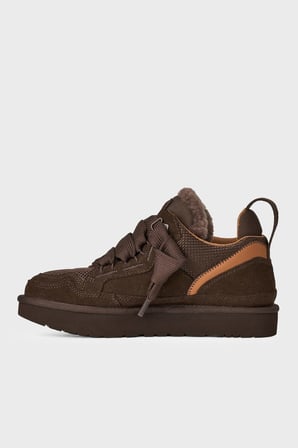 Ugg Logolu Hakiki Deri Yünlü Bilekli Sneaker Ayakkabı Kadın AYAKKABI 1144032 KOYU KAHVE