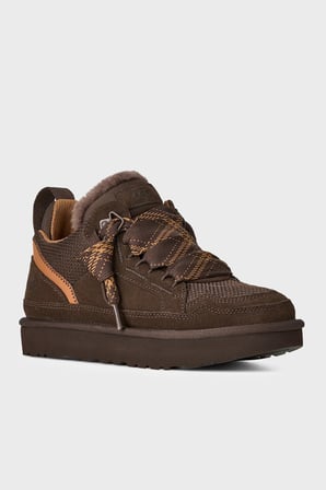 Ugg Logolu Hakiki Deri Yünlü Bilekli Sneaker Ayakkabı Kadın AYAKKABI 1144032 KOYU KAHVE
