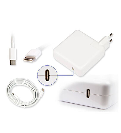 MacBook Pro Retina 15-inch 87W USB-C PD Şarj Notebook Adaptör Laptop Şarj