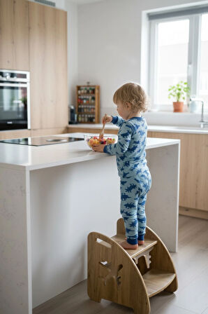 Mdf Basamak Çocuk Bebek Banyo Wc Lavabo Merdiven Yükseltici