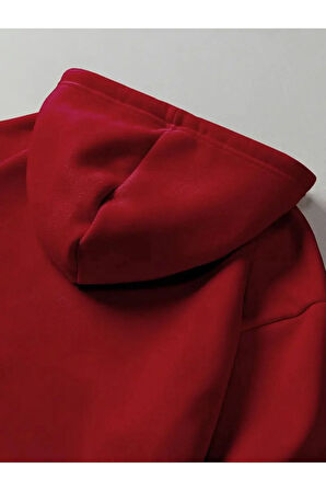 Paris Dikey Kapüşonlu Cepli Sweatshirt