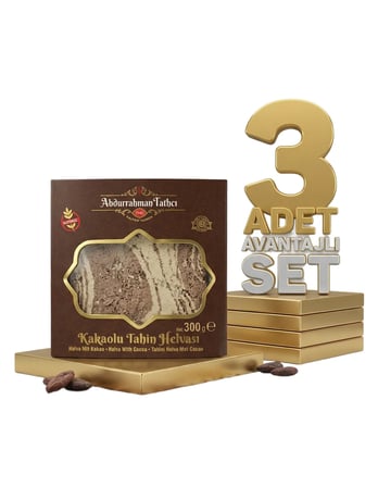 Abdurahman Tatlıcı Kakaolu Tahin Helvası 3x300 Gr