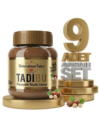 Tadıbu Parçacıklı Fındık Ezmesi 9x330 Gr
