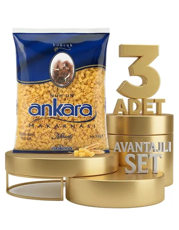 Ankara Boncuk Makarna 3x500 Gr