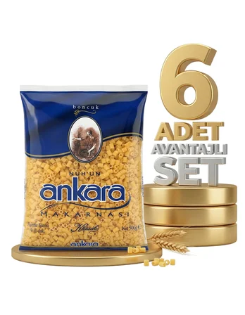 Ankara Boncuk Makarna 6x500 Gr