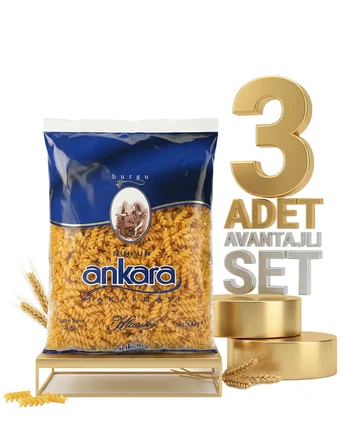 Ankara Burgu Makarna 3x500 Gr