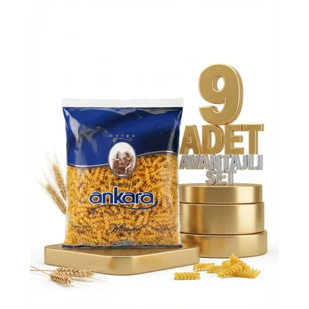 Ankara Burgu Makarna 9x500 Gr