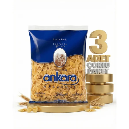 Ankara Fiyonk Makarna 3x500 Gr